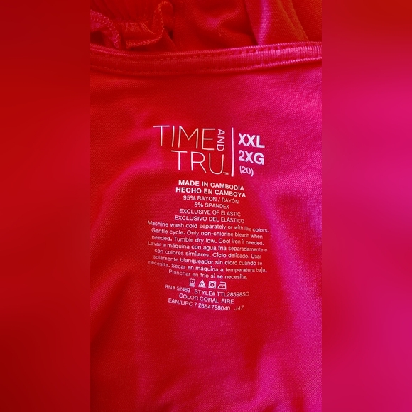 🧡$15 Time and Tru Orange Maxi Dress — NWT — Size XXL 🧡NWT - Picture 5 of 7